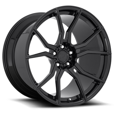 กำหนดเองเสร็จสิ้น ISO 9001 Monoblock Forged Wheels Gloss Black