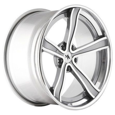 ขอบล้อ Monoblock สีเงินขัดเงา 2 ชิ้นล้อฟอร์จซี่ซี่
