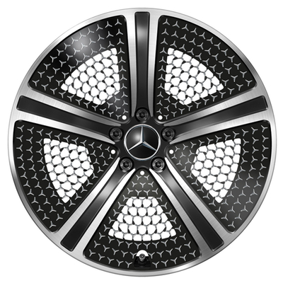 5-Spokes EQE V295 Black High Sheen Mercedes Benz ล้อฟอร์จ 20 นิ้ว