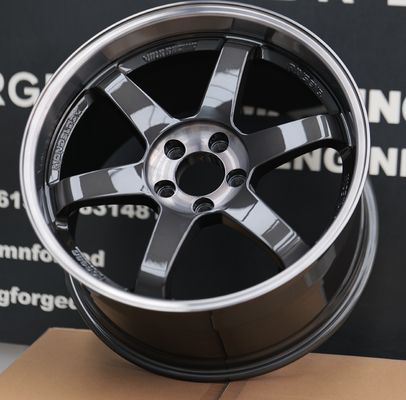 Rays Volk Racing ล้อโกหก Te37 SL ดับเบิ้ล สีดํา