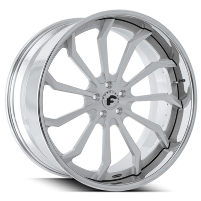 20 นิ้ว Forgiato Forged Wheels Navaja Deep Dish Chrome 3 Piece Rims Navaja