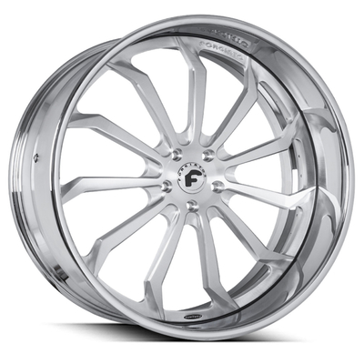 20 นิ้ว Forgiato Forged Wheels Navaja Deep Dish Chrome 3 Piece Rims Navaja