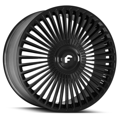 Gross Black Chrome Silver Trimestre Forgiato ล้อฟอร์จสำหรับ Rolls Royce Cullinan