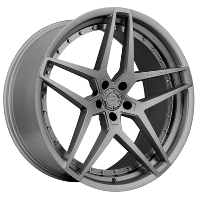 เว้า Monoblock Lexani Spike Lexani Forged Wheels Chrome Rivets