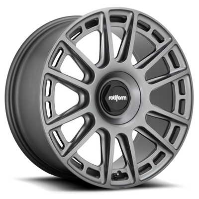 อลูมิเนียมอัลลอยด์ 6061-T6 Matte Anthracite Rotiform OZR Wheels Monoblock