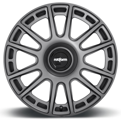 อลูมิเนียมอัลลอยด์ 6061-T6 Matte Anthracite Rotiform OZR Wheels Monoblock
