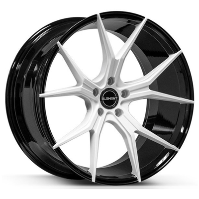 ล้ออัตโนมัติ Forge สีดำเงาพร้อมหน้าขาว