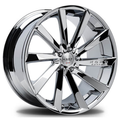 ความกว้าง 7-14J Chevrolet Tesla Ford Forged Wheels Multi Spokes Chrome Plating