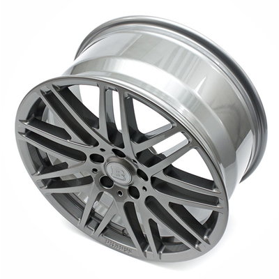 Offset 80mm Mercedes Benz ล้อฟอร์จ Monoblock F Liquid Titanium