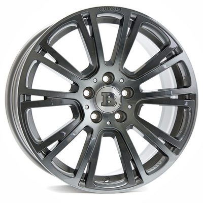Hollow Carved Spokes ล้อฟอร์จ Mercedes R Liquid Titanium
