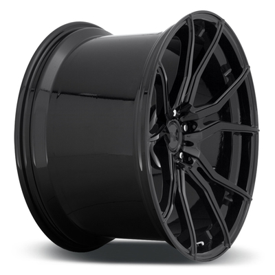 กำหนดเองเสร็จสิ้น ISO 9001 Monoblock Forged Wheels Gloss Black