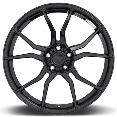 กำหนดเองเสร็จสิ้น ISO 9001 Monoblock Forged Wheels Gloss Black