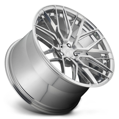 6061-T6 Bright Silver Monoblock Forged Wheels Concave Spokes