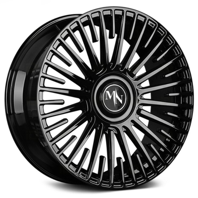 Maining Motorsports Multi Spokes Monoblock Forged Wheels สีดำขั้นต้น