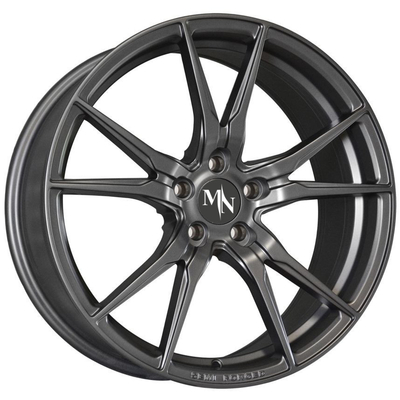 Matt Black Gunmetal Forge Auto Wheels ซี่เว้าก้าวร้าว