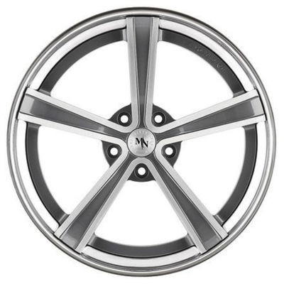 ขอบล้อ Monoblock สีเงินขัดเงา 2 ชิ้นล้อฟอร์จซี่ซี่