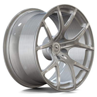 ล้อฟอร์จเว้าลึก Monoblock สีเงินขัดเงาปริมาณต่ำ 6061-T6