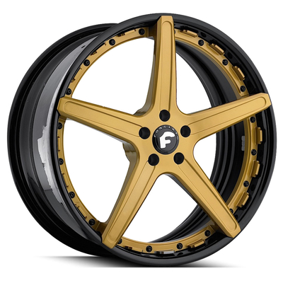 Affilato-ECL Forgiato Gold Rims พร้อม Chrome Lip Gloss Black