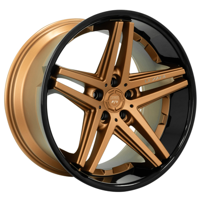 Deep Dish Bronze Lexani Forged Wheels With Black Lip JWL TUV VIA