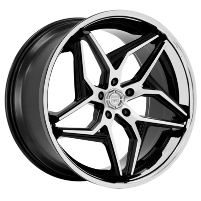 ล้อฟอร์จ Lexani Spyder สีดำเงา 6061-T6 Aluminium Alloy