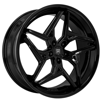 ล้อฟอร์จ Lexani Spyder สีดำเงา 6061-T6 Aluminium Alloy