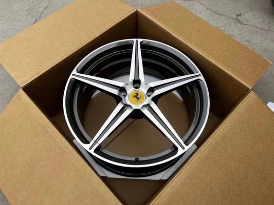 การออกแบบ OEM Ferrari Forged Wheels สำหรับ 458 Italia 6061-T6 Aluminium Alloy