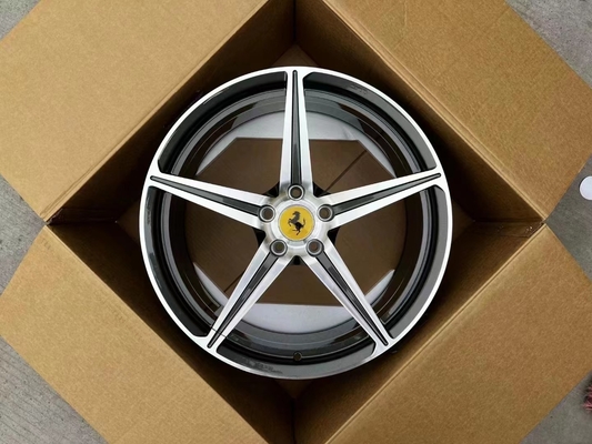 การออกแบบ OEM Ferrari Forged Wheels สำหรับ 458 Italia 6061-T6 Aluminium Alloy