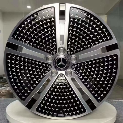 5-Spokes EQE V295 Black High Sheen Mercedes Benz ล้อฟอร์จ 20 นิ้ว