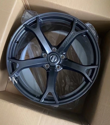 Nissan Nismo OEM ขอบล้อ Gunmetal Nissan 370Z Z34 Monoblock Forged Wheels
