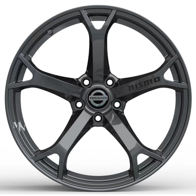 Nissan Nismo OEM ขอบล้อ Gunmetal Nissan 370Z Z34 Monoblock Forged Wheels
