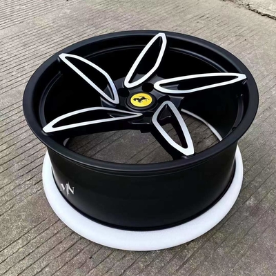 5 Spokes Ferrari Forged Wheels For 458 488 Spider Custom Finish