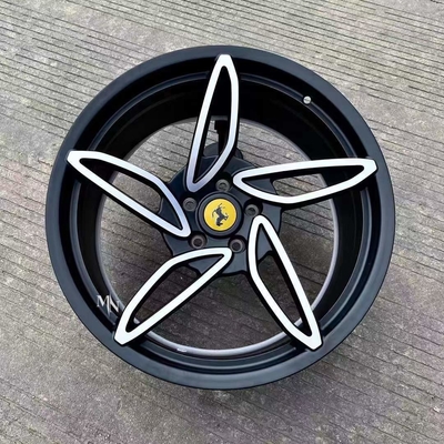 5 Spokes Ferrari Forged Wheels For 458 488 Spider Custom Finish