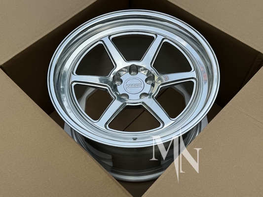 5x112 5x120 ปรับแต่งขอบคานเซ่ ทันเดม คอร์ซ่า โรโก้ เงินปืน 350Z 370Z ล้อสแตนเลส