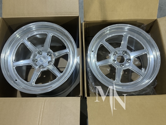 5x112 5x120 ปรับแต่งขอบคานเซ่ ทันเดม คอร์ซ่า โรโก้ เงินปืน 350Z 370Z ล้อสแตนเลส