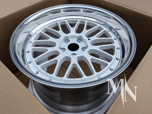 2 ชิ้นโกหกล้อธรรมเนียม BBS LM LMR LeMans ล้อทองสําหรับ BMW 370z 350z
