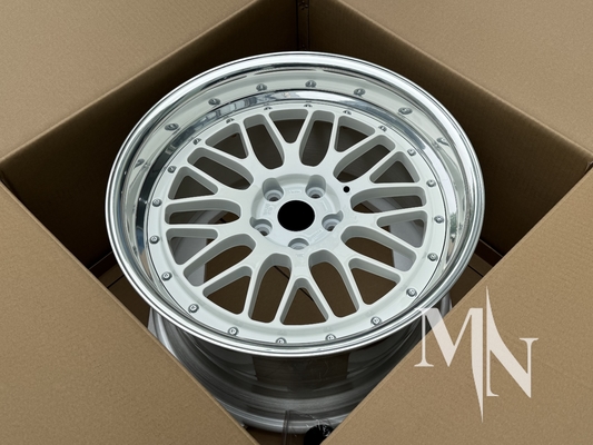 2 ชิ้นโกหกล้อธรรมเนียม BBS LM LMR LeMans ล้อทองสําหรับ BMW 370z 350z