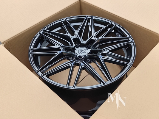 Vossen HF7 ล้อสีดํากระจ่าง สําหรับ Audi RS6 C5 C6 C7 C8 18 19 20 21 22 นิ้ว