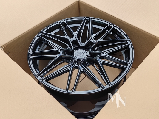 Vossen HF7 ล้อสีดํากระจ่าง สําหรับ Audi RS6 C5 C6 C7 C8 18 19 20 21 22 นิ้ว