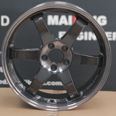 Rays Volk Racing ล้อโกหก Te37 SL ดับเบิ้ล สีดํา