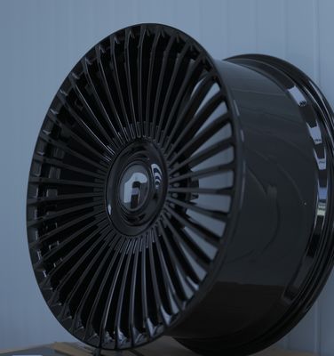 ล้อ Forgiato Trimestre Forged สีดำ Gross สำหรับ Rolls Royce Range Rover Mercedes Benz S Class