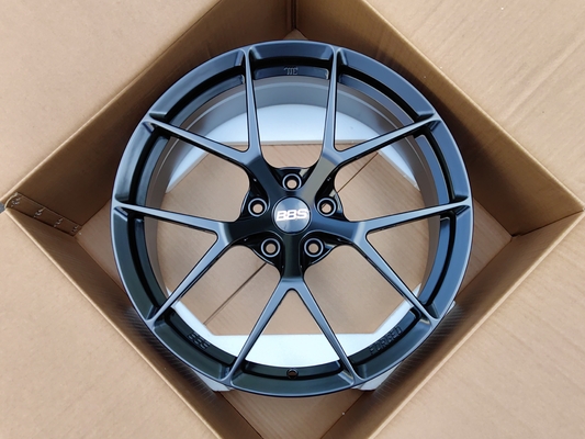BBS Fi-R วงล้อสีดําสีซาติน 6061-T6 วงล้อเหล็กสแตนเลสอลูมิเนียม