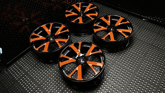 ผงเหล็กอัลลูมิเนียมหลอม Vlone Forgiato Rims เครื่องบินและอวกาศเกรด 6061-T6