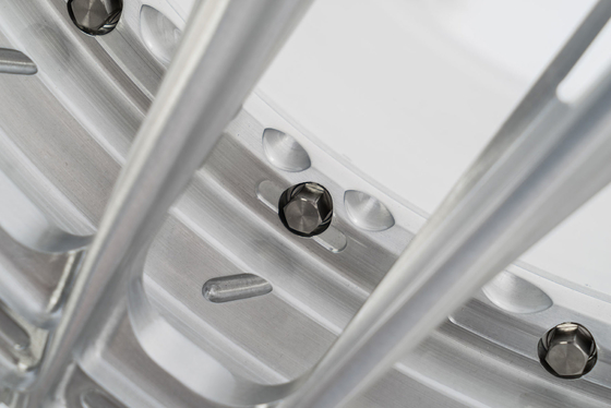 6061-T6 Brushed Silver Concave Design Wheels การกำหนดค่า 2PC